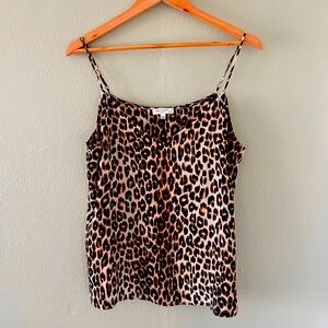 NWOT Silk Equipment Leopard Print Camisole